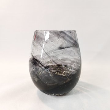 津軽びいどろ　ねぶたあかり　ロックグラス 墨sumiの画像