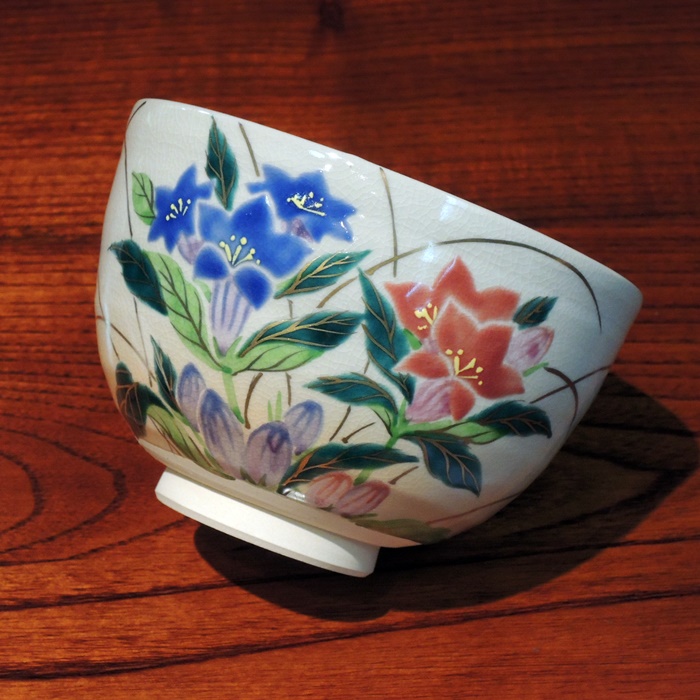 抹茶碗　御本　りんどう　水出宗絢作の画像