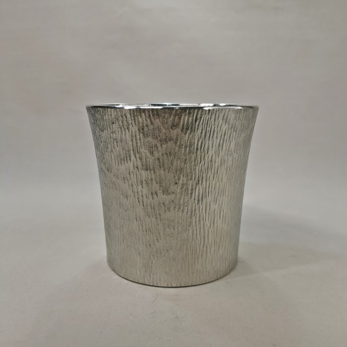 タンブラー　ファンネル(中)　本錫　伝統的工芸品「大阪浪華錫器」　310㏄の画像