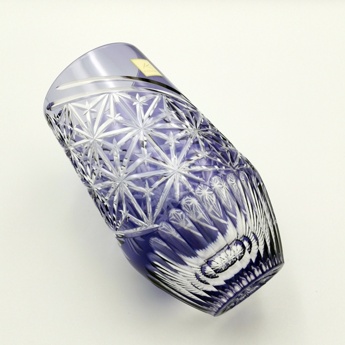 KAGAMI　江戸切子タンブラー〈麻の葉〉の画像