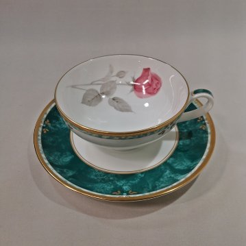 ナルミ 【カレス】復刻　ティー碗皿（１客）　ボーンチャイナの画像