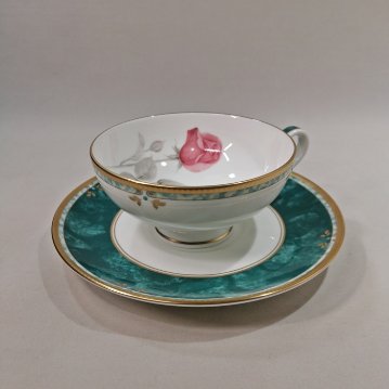 ナルミ 【カレス】復刻　ティー碗皿（１客）　ボーンチャイナの画像