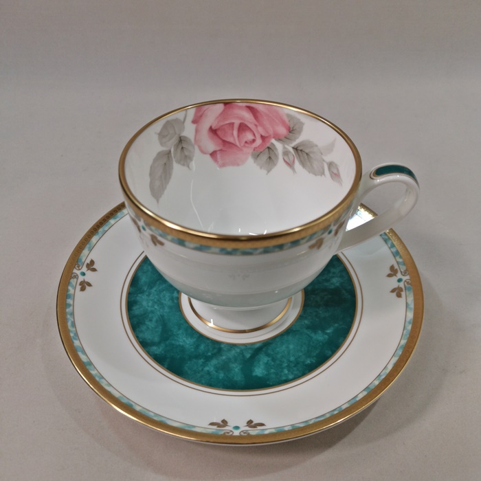ナルミ　【カレス】復刻　コーヒー碗皿（１客）　ボーンチャイナの画像