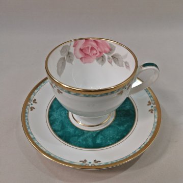 ナルミ　【カレス】復刻　コーヒー碗皿（１客）　ボーンチャイナの画像