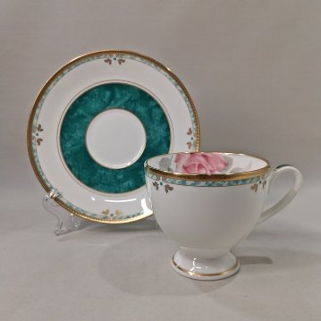 ナルミ　【カレス】復刻　コーヒー碗皿（１客）　ボーンチャイナの画像