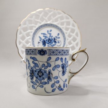 NARUMI　MILANO〈ミラノ〉 メッシュコーヒー碗皿(1客)　BONE CHINAの画像