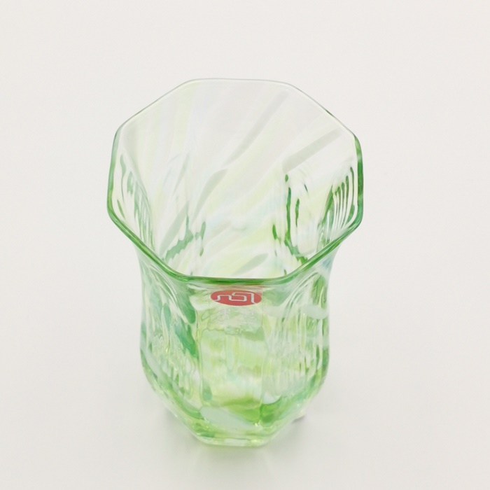 津軽びいどろ　酒器仙　常の緑　105㎖の画像