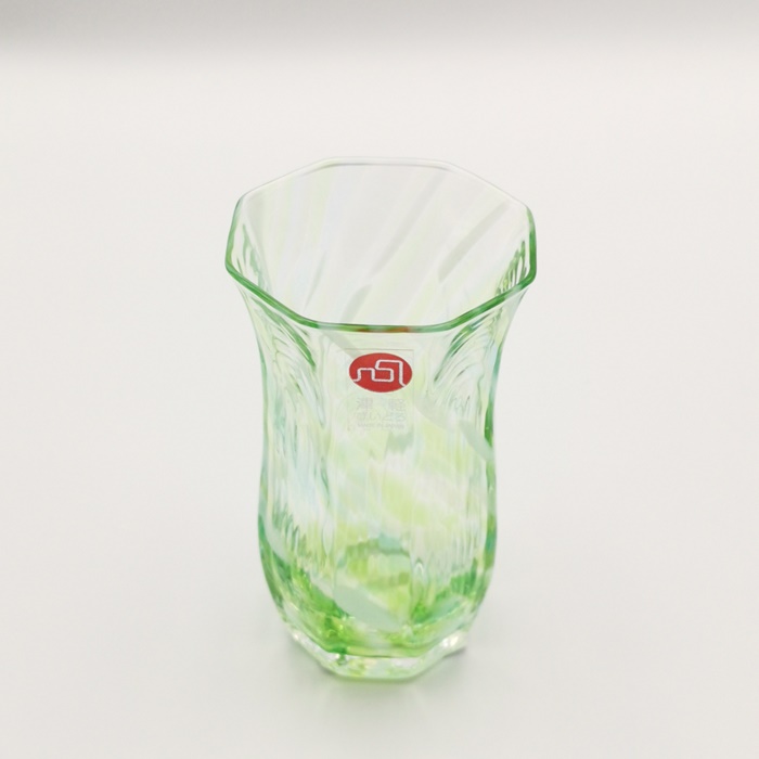 津軽びいどろ　酒器仙　常の緑　105㎖の画像
