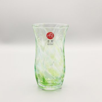 津軽びいどろ　酒器仙　常の緑　105㎖の画像