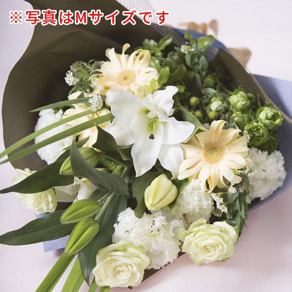 ワンサイド ブーケ【ホワイト】の画像