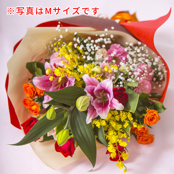 商品名【萌咲】ゆきこ♥ローズとプロテアの花束風スワッグリース✳玄関リース 向日葵とローズのスワッグ風フラワリース❅玄関リース