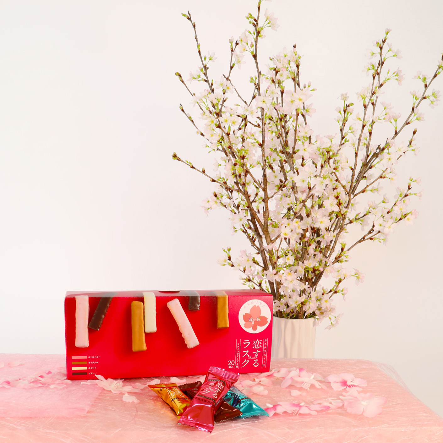 さくらなび 【啓翁桜×長崎カステラ恋するラスク】 セットの画像