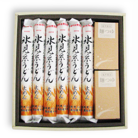 氷見糸うどん〔太めん〕６本・特製つゆの画像