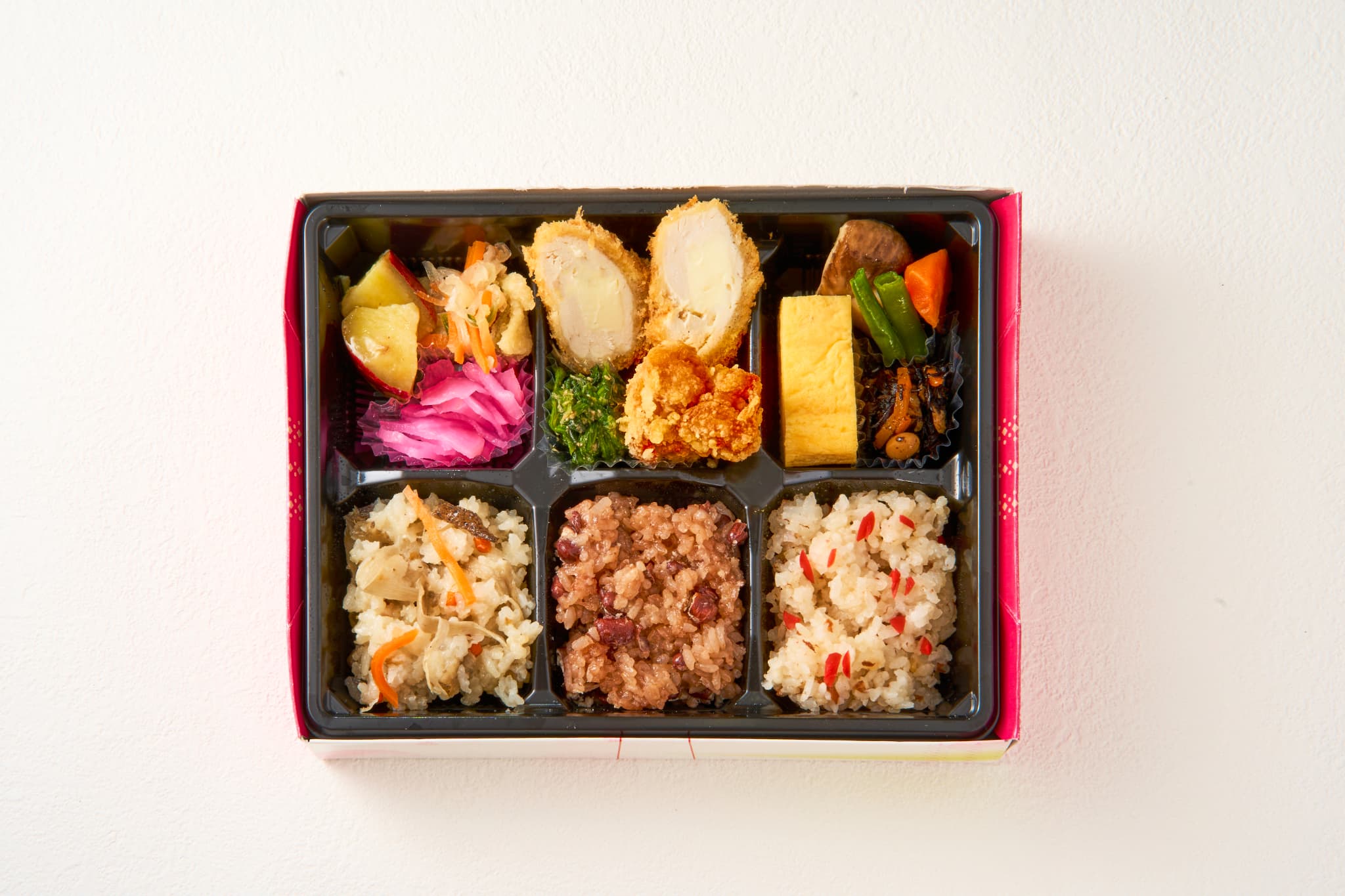 3種ごはんの幕の内弁当の画像