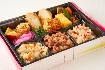 3種ごはんの幕の内弁当の画像