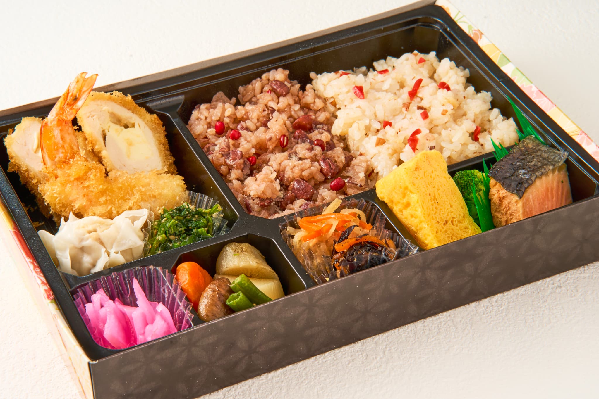 2種ごはんのひなた弁当　海老フライ入りの画像