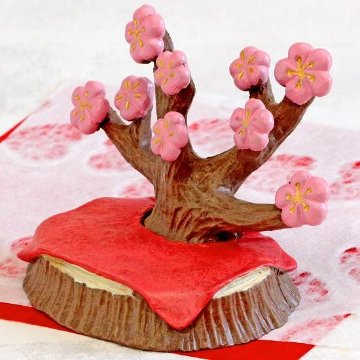 おひなさまノーティー　桃の木ひな台画像