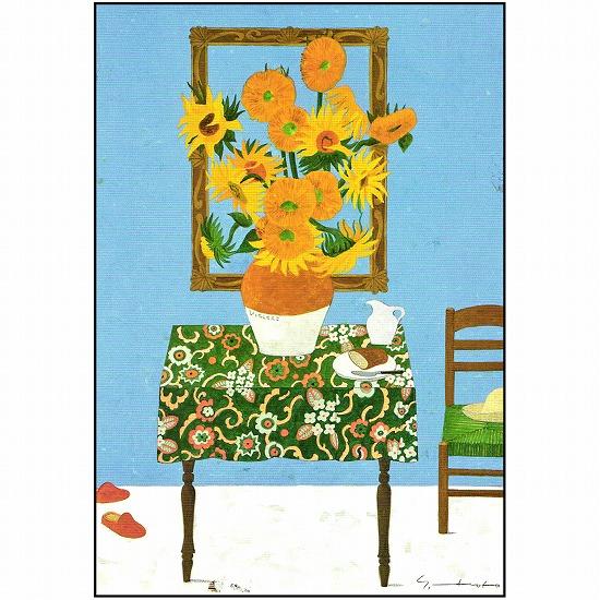 マツモトヨーコ　ポストカード（画家の部屋）の画像