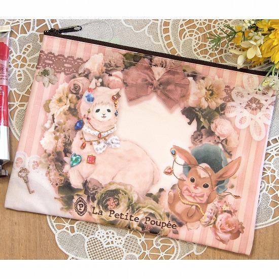 プティット・プぺ　ぺたんこポーチ（プティとベラの宝探し）の画像