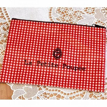 プティット・プぺ　ぺたんこポーチ（シロクマが行く）の画像