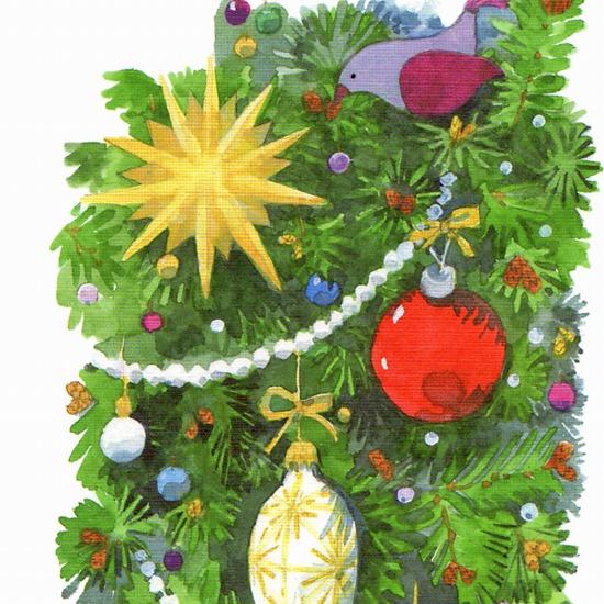 三好貴子 ポストカード（クリスマスオーナメント）の画像