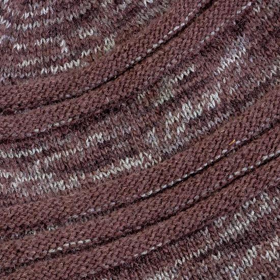 カラフルボーダー　ニットフードの画像