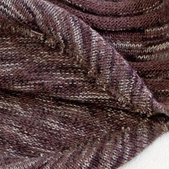 カラフルボーダー　ニットフードの画像