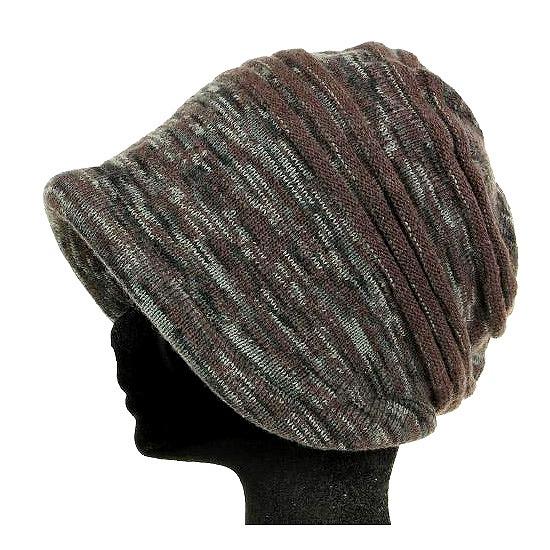 カラフルボーダー　ニットフードの画像