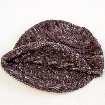 カラフルボーダー　ニットフードの画像