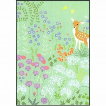 ひらいみも ポストカード（花風景：バンビ）の画像