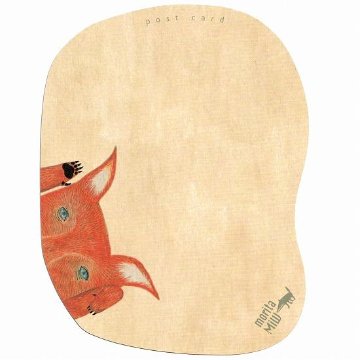 morita MiW　ポストカード（赤犬のロキ）画像