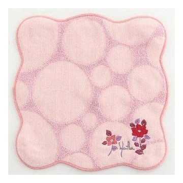 シビラ　ミニタオルハンカチ（スカラップ丸模様）の画像