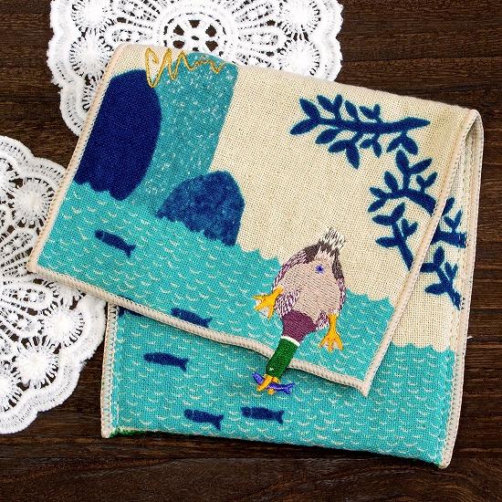 moritaMiW　ポーチハンカチ（ぽっこりお尻漁のカモ）の画像