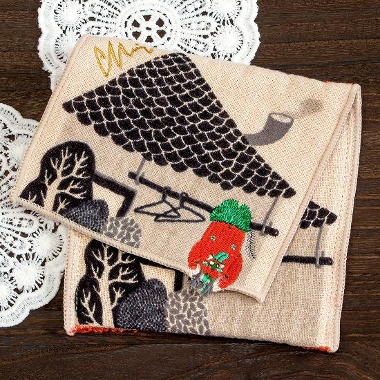 moritaMiW　ポーチハンカチ（軒下のアマノジャク）の画像