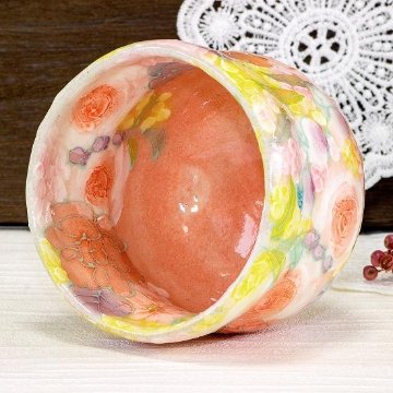 工房ゆずりは　福々碗（平安雅花）No.63　瓢型画像