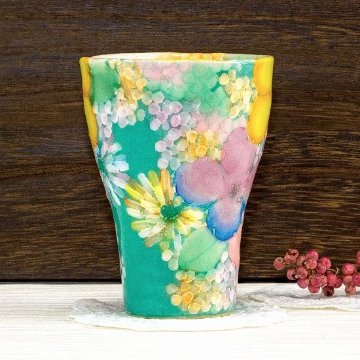 工房ゆずりは　陶コップ（彩優花）No.30画像