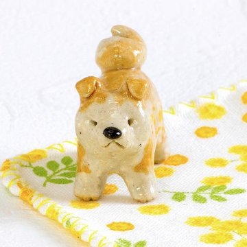豆屋　箸置き（秋田犬　仔犬　立ち）の画像