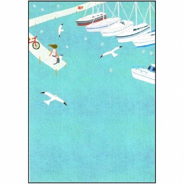 ひらいみも ポストカード（ヨットハーバー）の画像