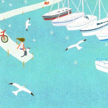 ひらいみも ポストカード（ヨットハーバー）の画像