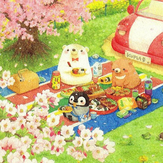 ちっぷ ポストカード（お花見）の画像