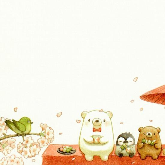 ちっぷ ポストカード（お花見）の画像