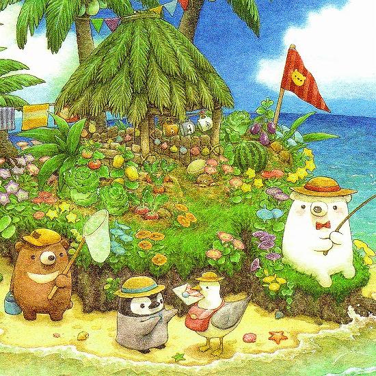 ちっぷ ポストカード（くまの夏季休暇）の画像