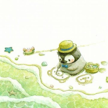 ちっぷ ポストカード（くまの夏季休暇）の画像