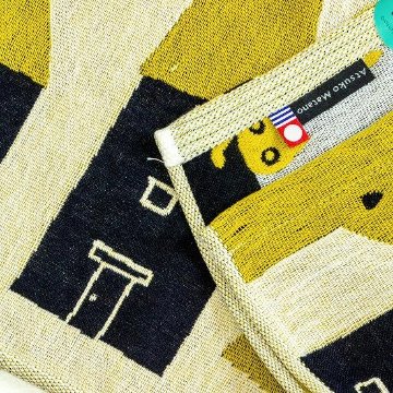 マタノアツコ　ガーゼバスタオル（迷子のMEME BEBE）オフホワイトの画像