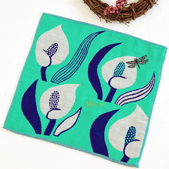 moritaMiW　3重ガーゼハンカチ（花とカゲロウ）の画像