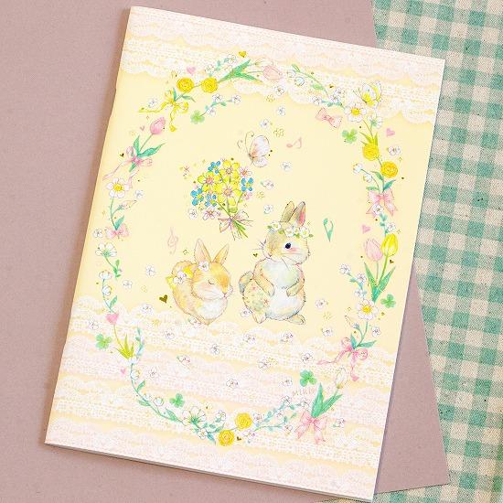 たけいみき　A5ノート（イエローラビット）の画像