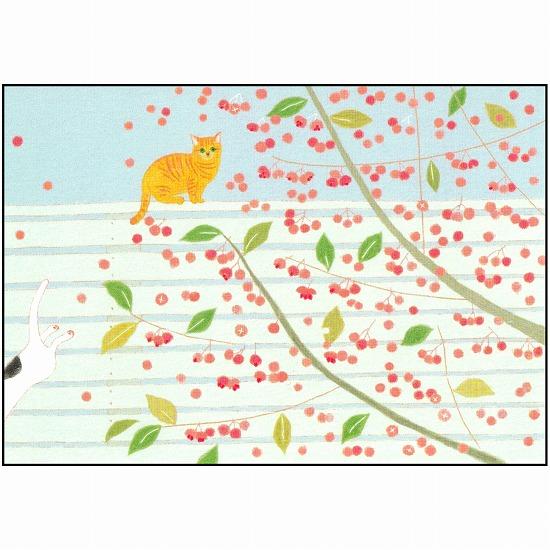 ひらいみも ポストカード（赤い実）の画像