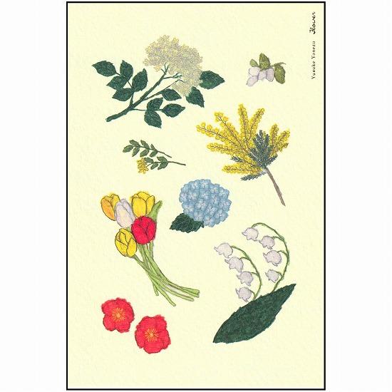 米津祐介 ポストカード（フラワー）の画像