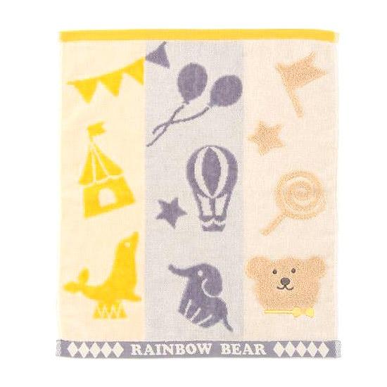 レインボーベア　ウォッシュタオル（サーカス）の画像