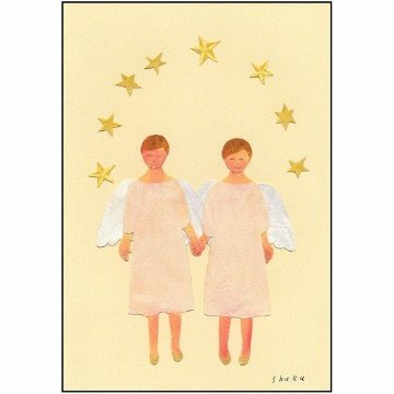 西淑 クリスマスポストカード（天使たち）画像